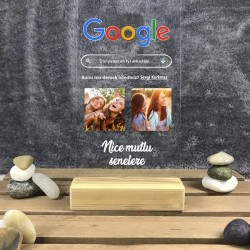 Kişiye Özel Resimli Doğum Günü Hediyesi | Google Bunu mu Demek İstediniz Şeffaf Pleksi